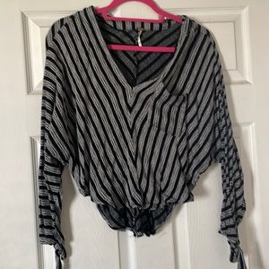 Free People Cropped Flowy Top